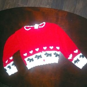 Baby Togs 4 Girls Christmas Toddler Scottie Dog Sweater Kids